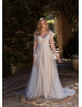 Ivory Lace Tulle Romantic Wedding Dress With Jacket Ivory Lace Tulle Romantic Wedding Dress With Jacket